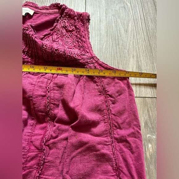 Basic Sundance 100% Cotton Tank Top Purple/Pink XS - Picture 6 of 7